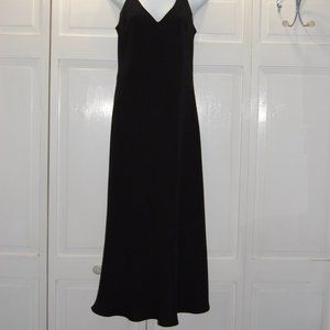 Elegant, black, sleeveless, midi, cocktail dress